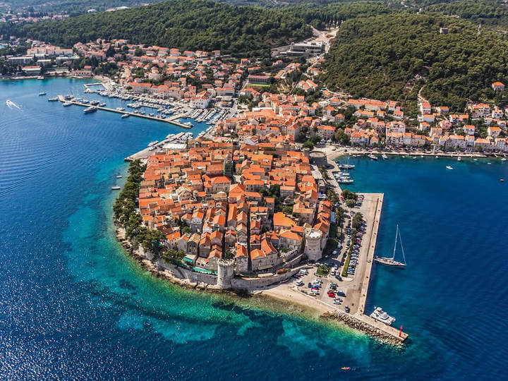 Voyages à Korcula, Dalmatie, Croatie