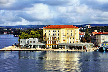 Voyage à l'hôtel Palazzo, Porec, Istrie, Croatie