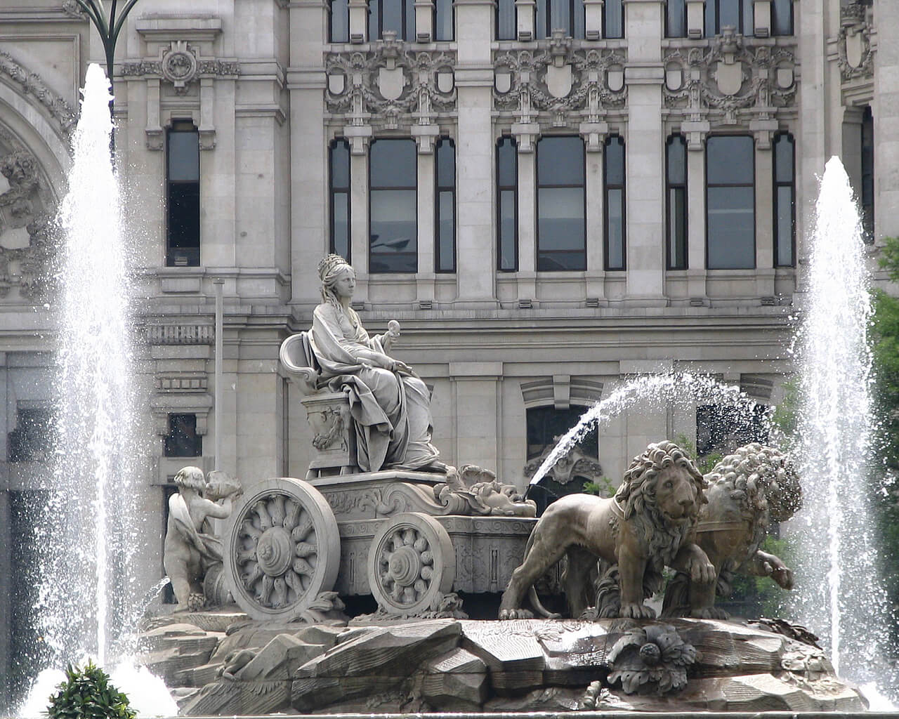 Visitee Madrid, fontaine