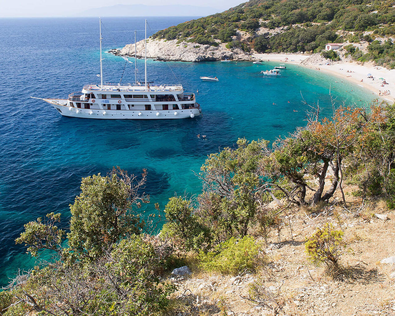 Croisieres en Dalmatie, bateau
