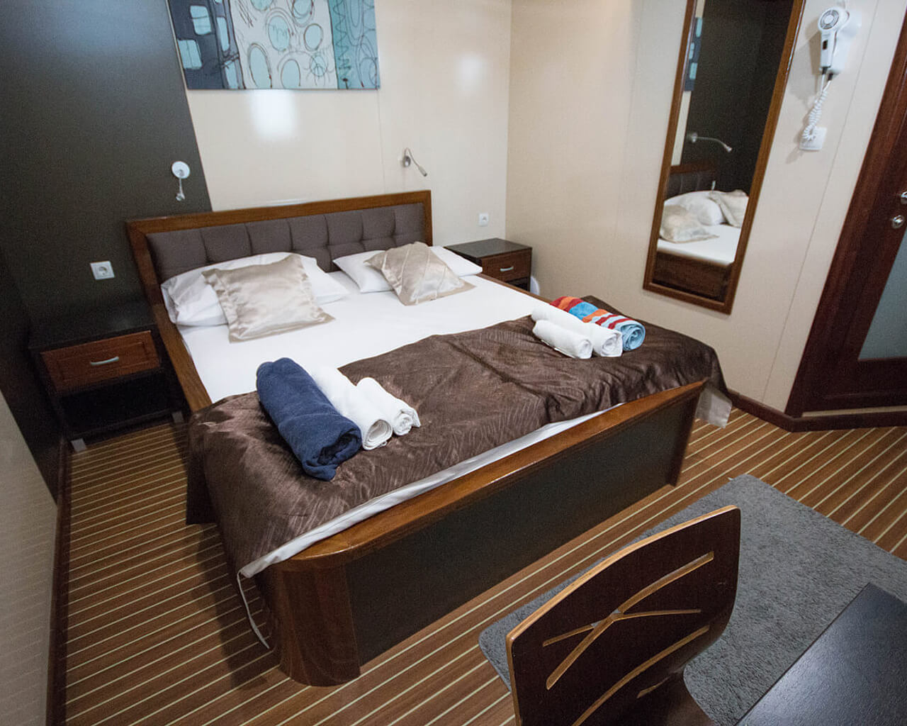 Croatie, croisieres en Dalmatie, cabine